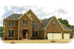 Traditional House Plan Front of Home - Cabernet Traditional Home 087D-0965 - Search House Plans and More