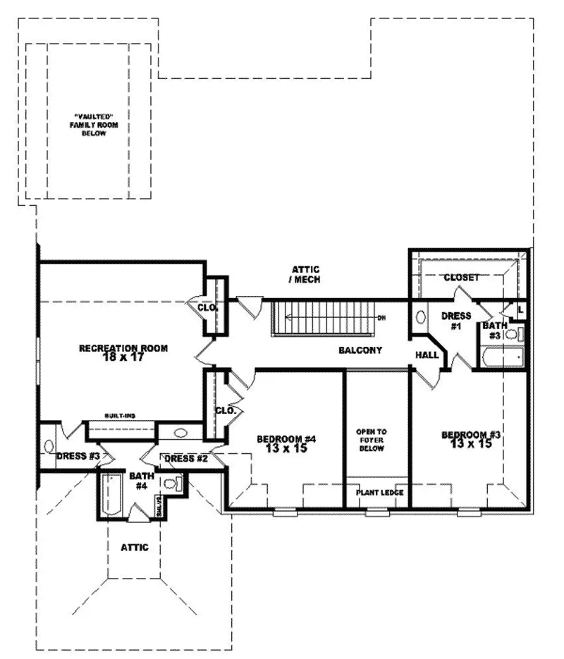 Traditional House Plan Second Floor - Glennoble European Home 087D-1007 - Search House Plans and More
