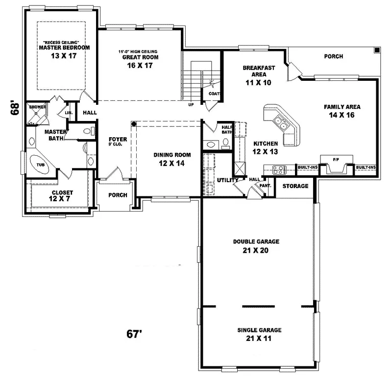 Luxury House Plan First Floor - Schalamar Creek Traditional 087D-1022 - Shop House Plans and More