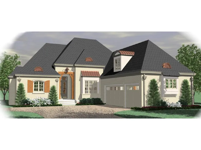 Country House Plan Front of Home - Bentley Manor French Home 087D-1027 - Search House Plans and More