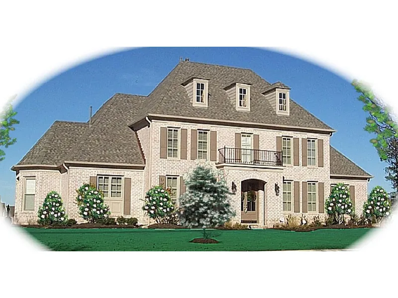 Country House Plan Front of Home - Nicobar Luxury European Home 087D-1049 - Shop House Plans and More