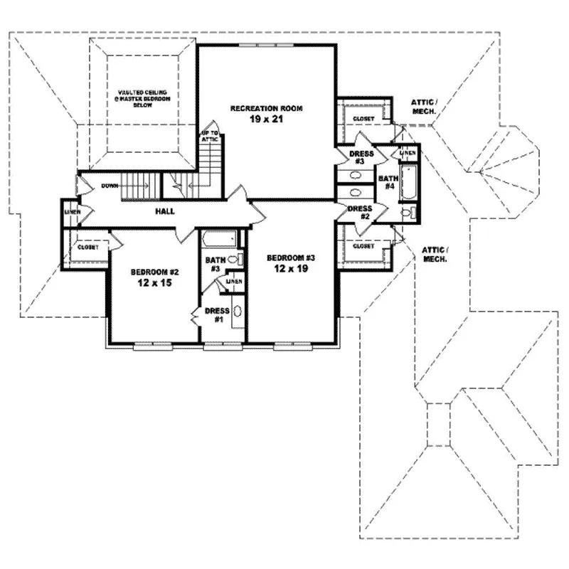 Country House Plan Second Floor - Nexsen European Home 087D-1060 - Shop House Plans and More