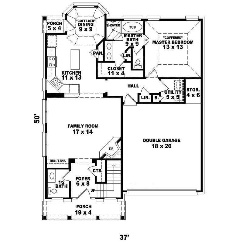Country House Plan First Floor - Arber Place Country Home 087D-1216 - Search House Plans and More