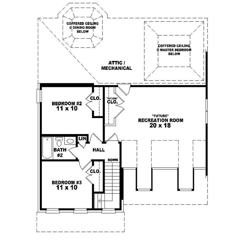Traditional House Plan Second Floor - Arber Place Country Home 087D-1216 - Search House Plans and More
