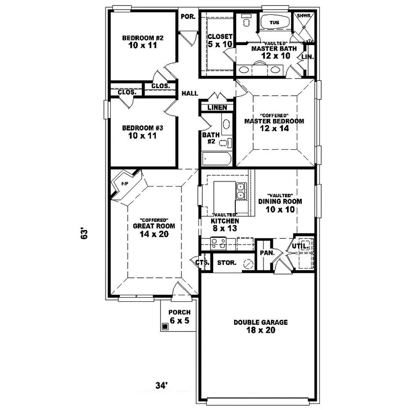 Southern House Plan First Floor - Hawkstone Country Home 087D-1256 - Search House Plans and More