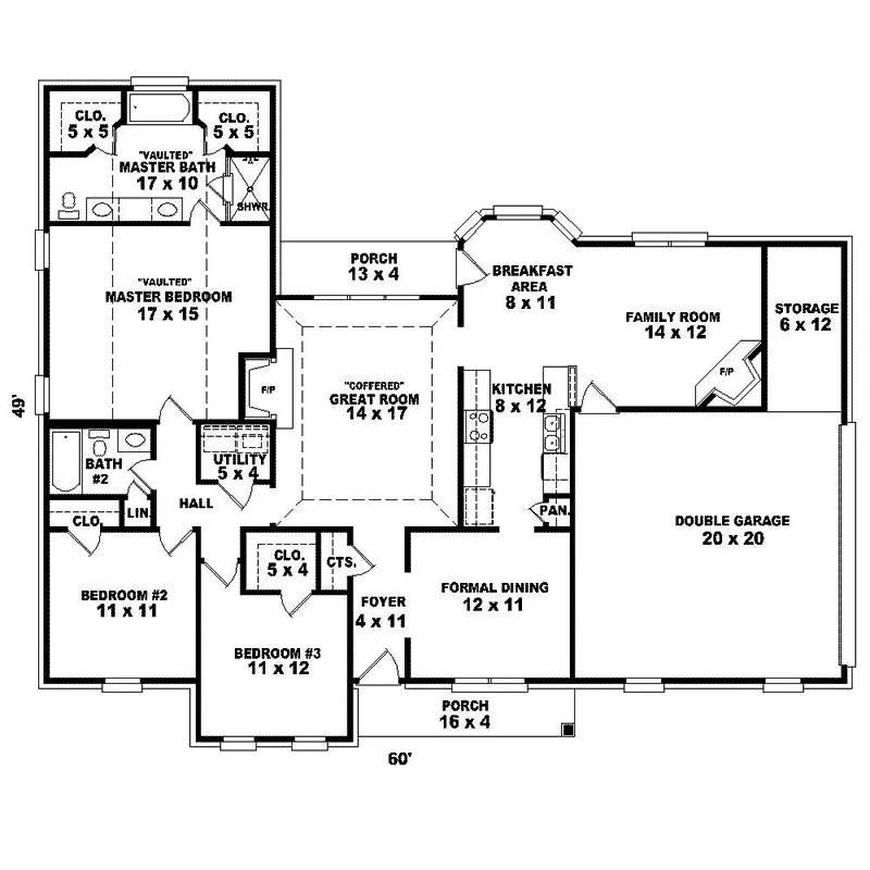 Traditional House Plan First Floor - Grayson Terrace Traditional 087D-1316 - Search House Plans and More