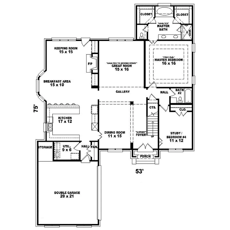 Traditional House Plan First Floor - Hadrien Luxury Home 087D-1404 - Search House Plans and More