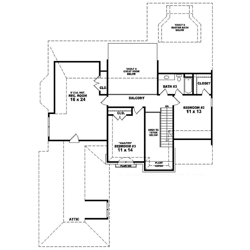 Traditional House Plan Second Floor - Hadrien Luxury Home 087D-1404 - Search House Plans and More
