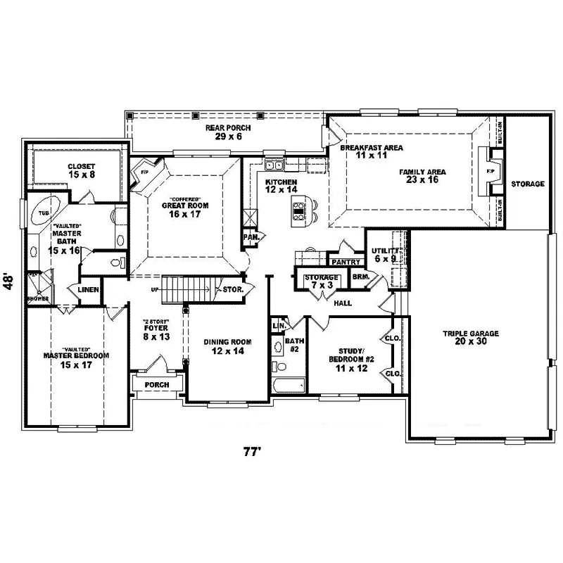 Country House Plan First Floor - Hooper Hollow Luxury Home 087D-1420 - Search House Plans and More