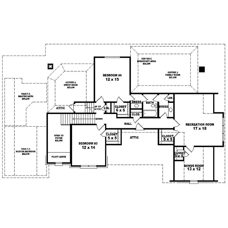 Country House Plan Second Floor - Hooper Hollow Luxury Home 087D-1420 - Search House Plans and More
