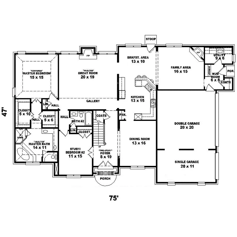 Traditional House Plan First Floor - Halden Luxury Home 087D-1431 - Search House Plans and More