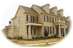 Southern Plantation House Plan Front of Home - Dwyer Southern Country Home 087D-1451 - Search House Plans and More