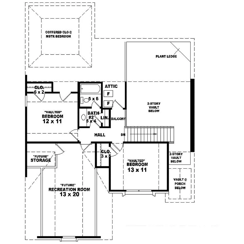 Southern House Plan Second Floor - Sunningdale Farm Southern Home 087D-1504 - Shop House Plans and More