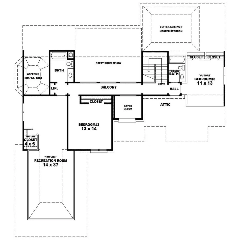 European House Plan Second Floor - Clovis European Home 087D-1636 - Search House Plans and More