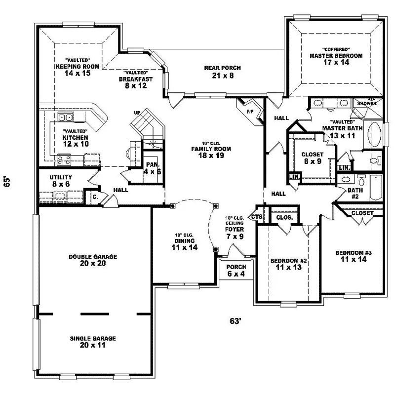 Traditional House Plan First Floor - Jarvis Hill Luxury Home 087D-1646 - Search House Plans and More