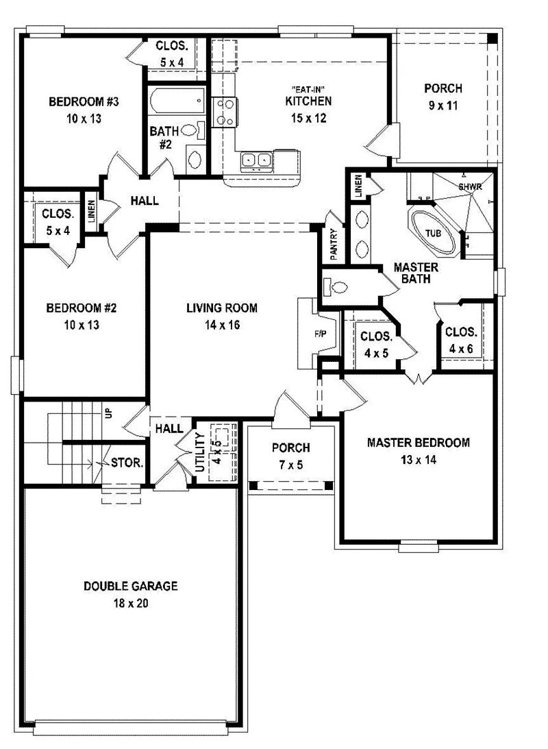 Craftsman House Plan First Floor - 087D-1690 - Shop House Plans and More