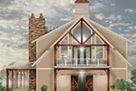 Rustic House Plan Front of House 087D-1722