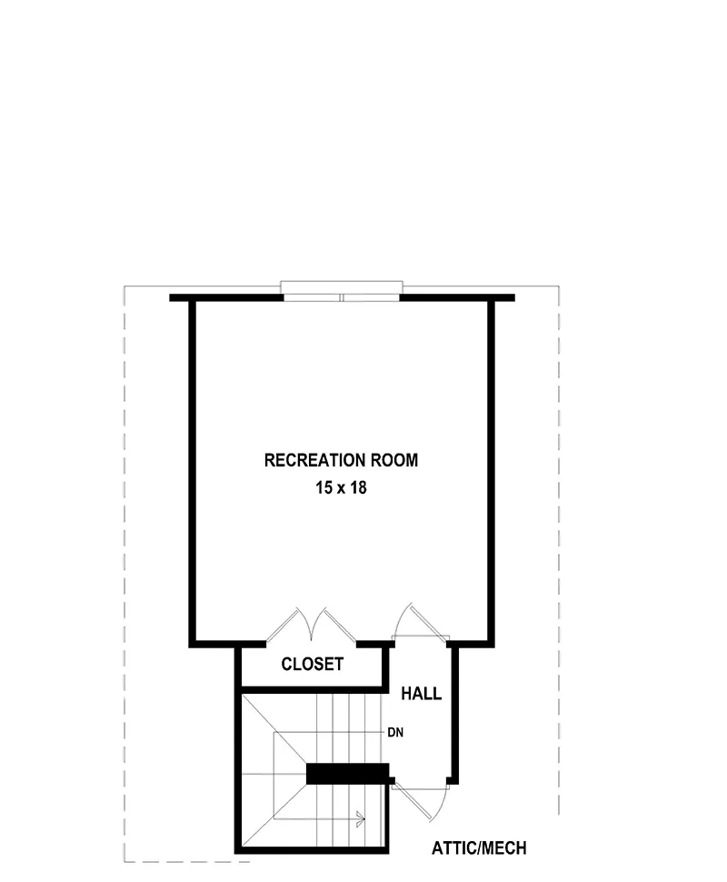 Early American House Plan Second Floor - 087D-1771 - Shop House Plans and More