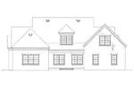 Early American House Plan Rear Elevation - 087D-1771 - Shop House Plans and More