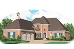Impressive Luxury Two-Story House With Three-Car Side Entry Garage And Cupola On Roof