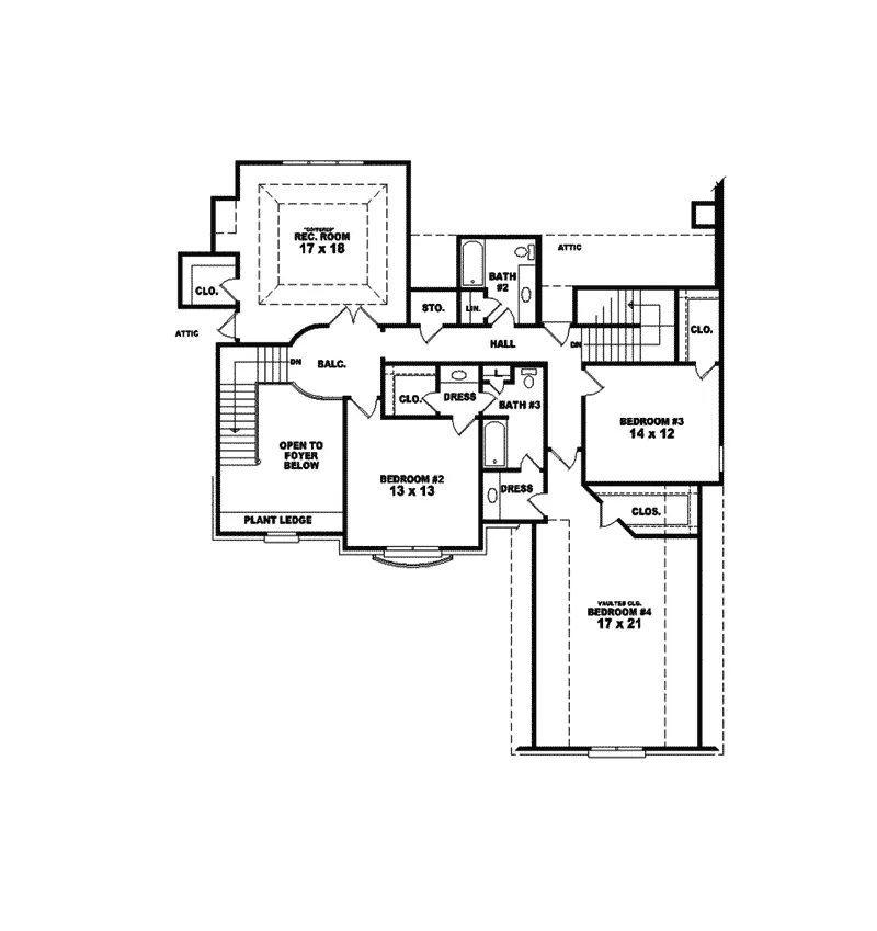 Country House Plan Second Floor - Quigley Luxury European Home 087S-0032 - Shop House Plans and More