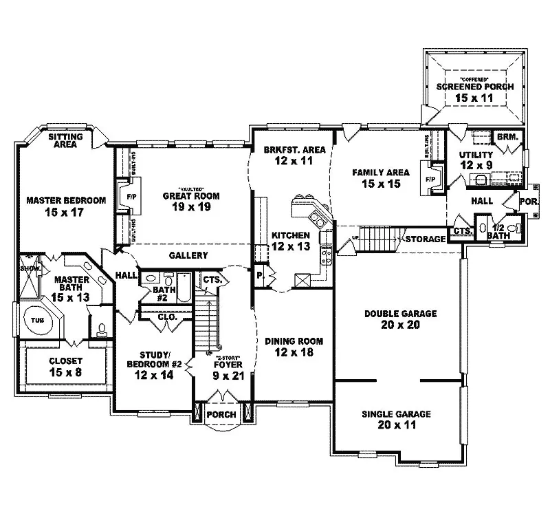 European House Plan First Floor - Scanlan Luxury Traditional Home 087S-0127 - Shop House Plans and More
