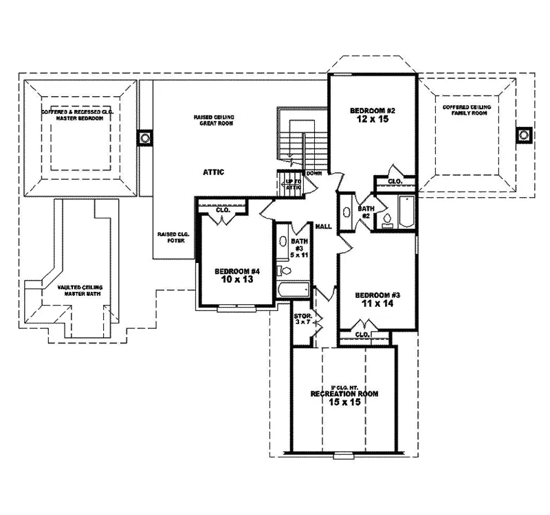 Luxury House Plan Second Floor - Kolberg Luxury Home 087S-0210 - Search House Plans and More