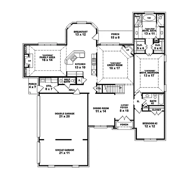European House Plan First Floor - Divina Luxury Home 087S-0217 - Search House Plans and More
