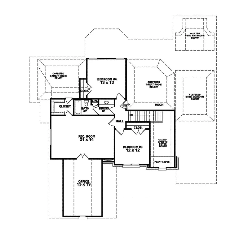 European House Plan Second Floor - Divina Luxury Home 087S-0217 - Search House Plans and More