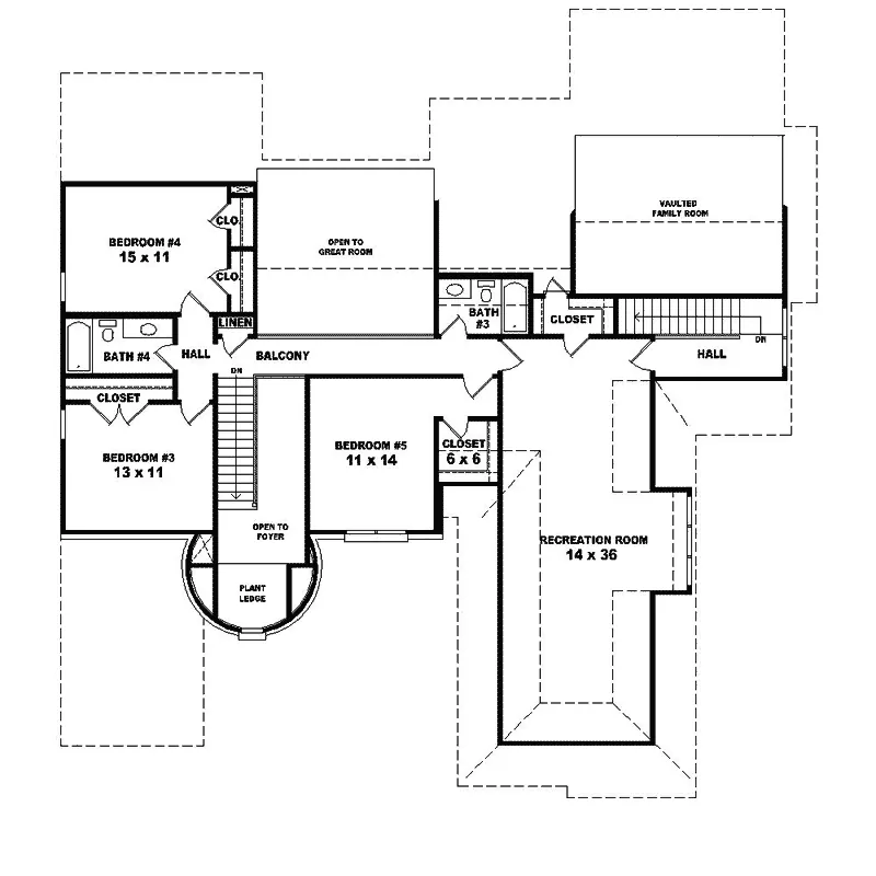 Victorian House Plan Second Floor - Coopers Plain Luxury Home 087S-0235 - Search House Plans and More