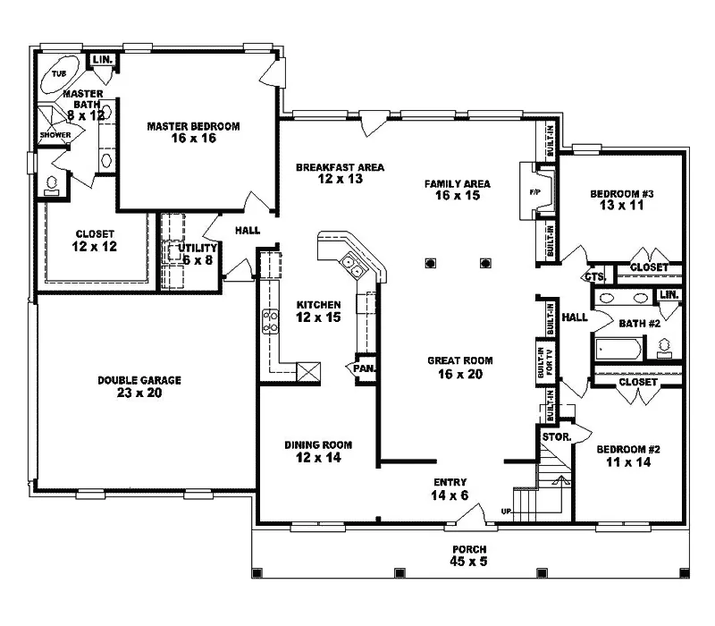 Luxury House Plan First Floor - Edgemere Cape Cod Home 087S-0238 - Search House Plans and More