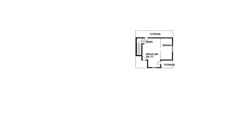 Ranch House Plan Bonus Room - Larkhall Rustic Ranch Home 088D-0095 - Shop House Plans and More