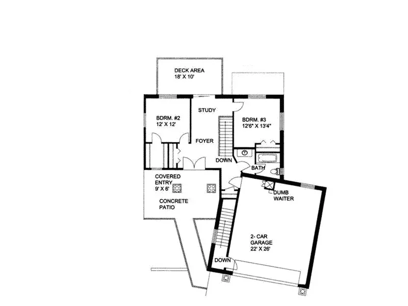 Mountain House Plan Second Floor - Bellamy Luxury Home 088D-0108 - Search House Plans and More
