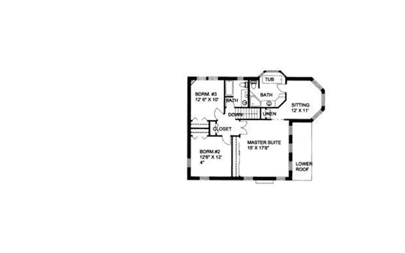 Country House Plan Second Floor - Papillion Victorian Home 088D-0112 - Shop House Plans and More