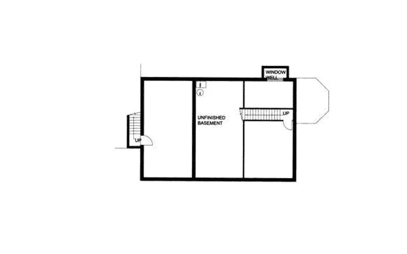 Country House Plan Lower Level Floor - Papillion Victorian Home 088D-0112 - Shop House Plans and More