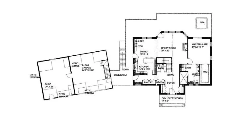 Luxury House Plan First Floor - Dunstanburgh Lake Home 088D-0120 - Search House Plans and More