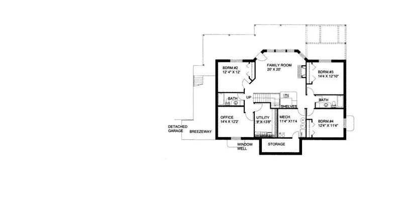 Luxury House Plan Lower Level Floor - Dunstanburgh Lake Home 088D-0120 - Search House Plans and More