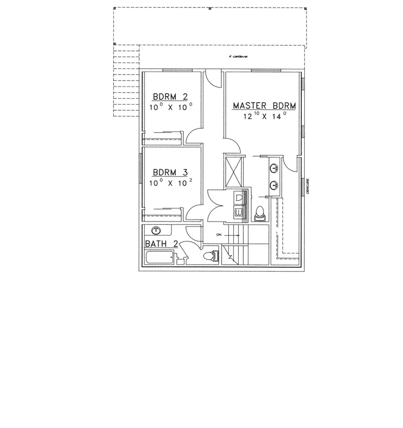 Country House Plan Lower Level Floor - Childers Terrace Vacation Home 088D-0172 - Search House Plans and More