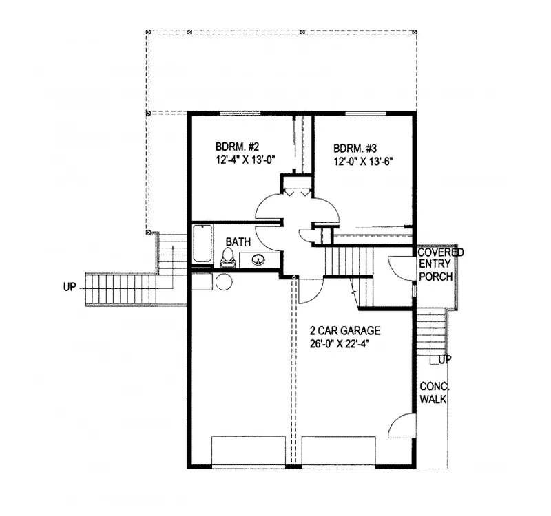 Luxury House Plan Lower Level Floor - Sycamore Landing Vacation Home 088D-0223 - Shop House Plans and More