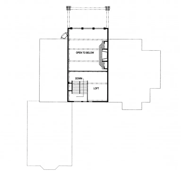 Rustic House Plan Loft - Palisade Heights Luxury Home 088D-0250 - Shop House Plans and More