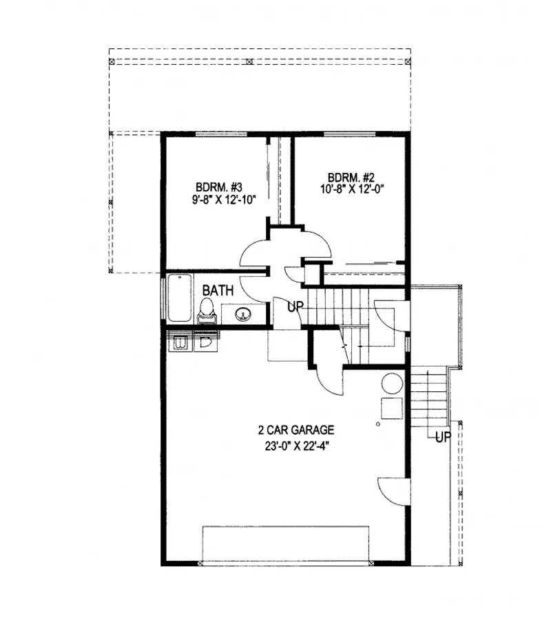 Traditional House Plan Lower Level Floor - Castle Dale Lake Home 088D-0378 - Search House Plans and More