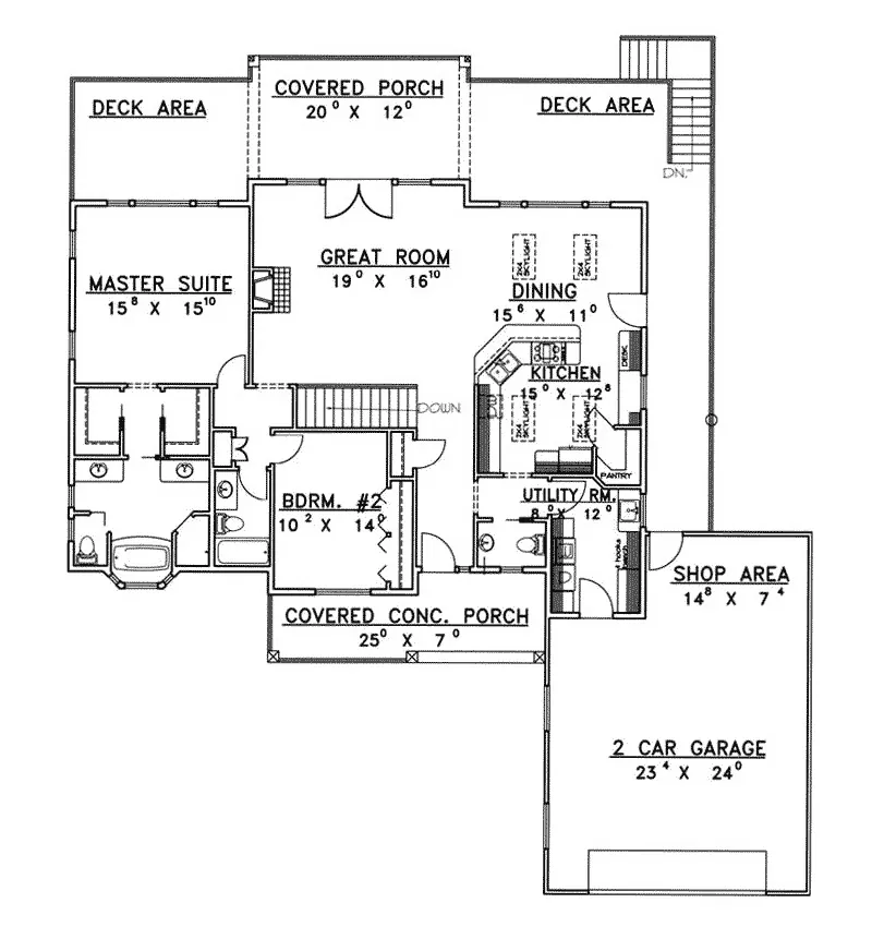 Country House Plan First Floor - Willard Bay Luxury Home 088D-0391 - Shop House Plans and More