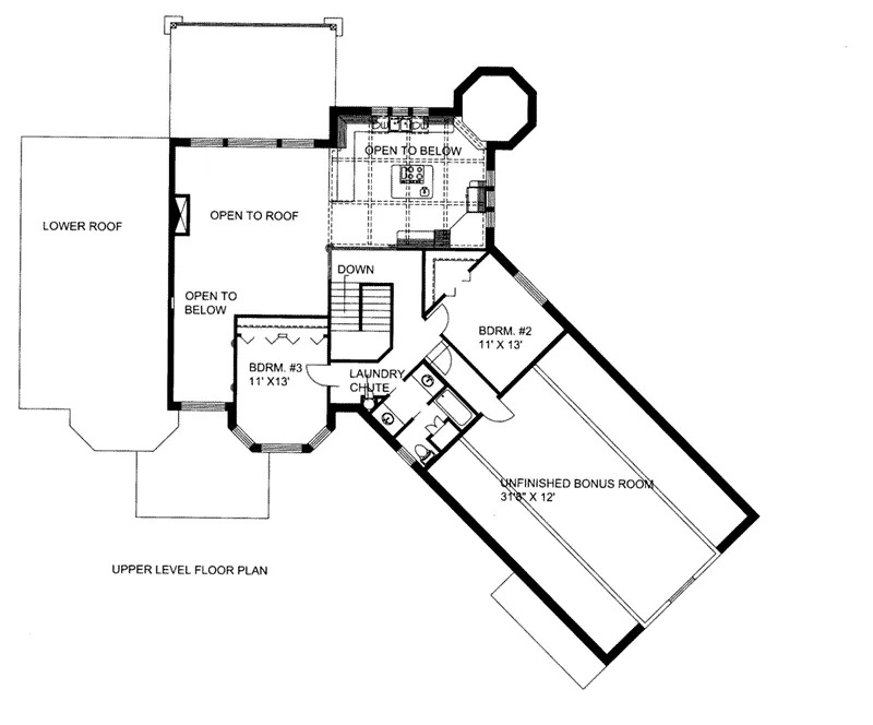 Second Floor - 088D-0416 - Shop House Plans and More