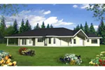 Modern House Plan Front of Home - 088D-0418 - Shop House Plans and More