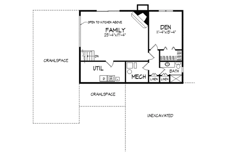 Sunbelt House Plan First Floor - Blandon Ranch Home 091D-0045 - Search House Plans and More