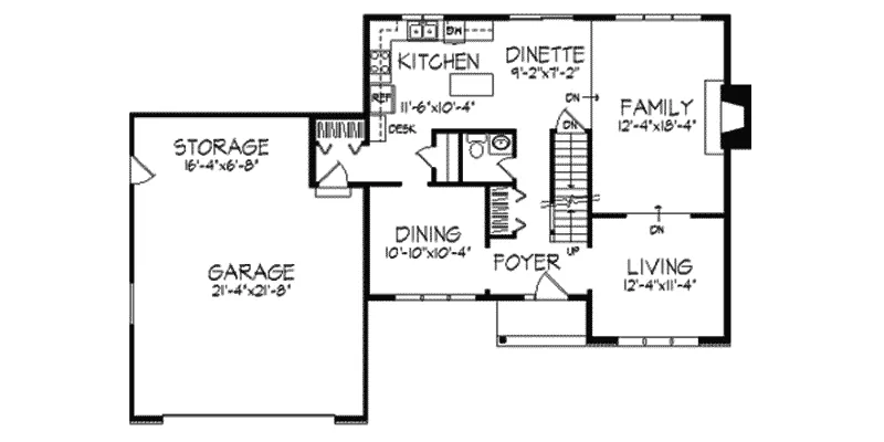 Prairie House Plan First Floor - Eastchester Prairie Style Home 091D-0055 - Search House Plans and More