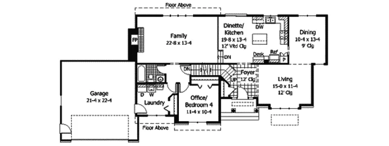 Country House Plan First Floor - Walsall Tudor Home 091D-0115 - Shop House Plans and More