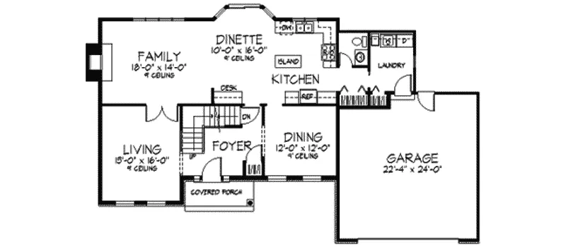Traditional House Plan First Floor - Eastleigh Hill Tudor Home 091D-0120 - Search House Plans and More