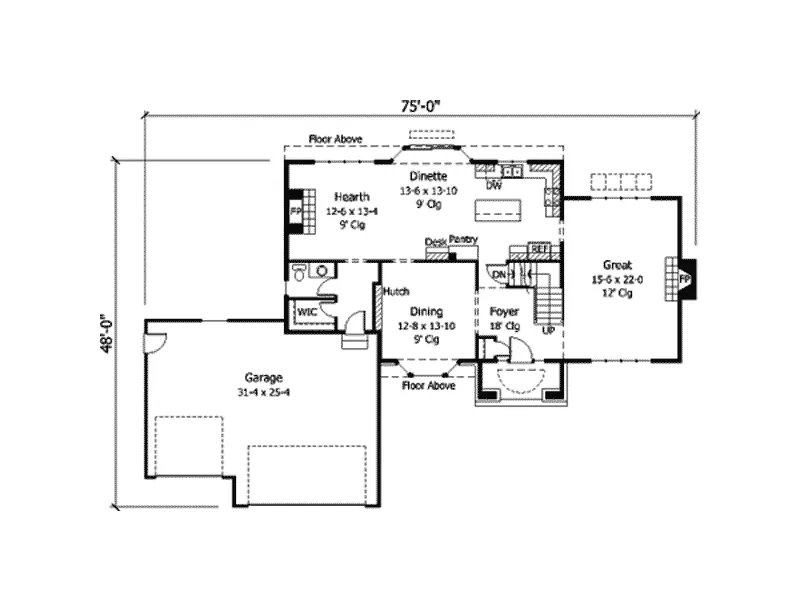 Florida House Plan First Floor - Lucie Traditional Home 091D-0174 - Shop House Plans and More