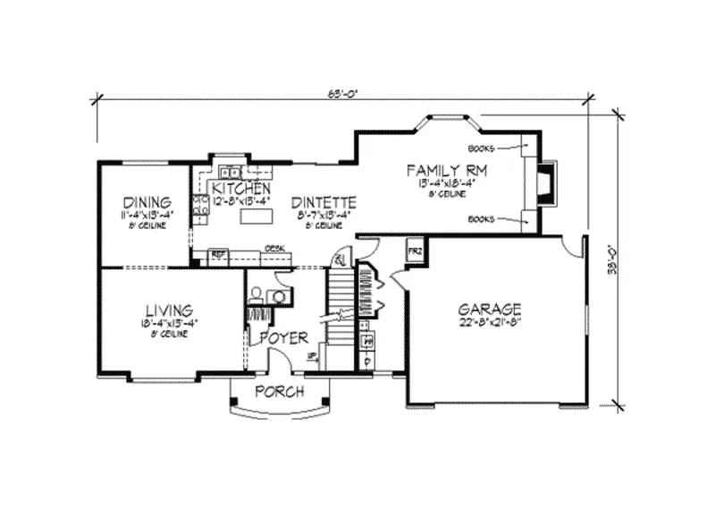 Country House Plan First Floor - Polina Traditional Home 091D-0189 - Shop House Plans and More